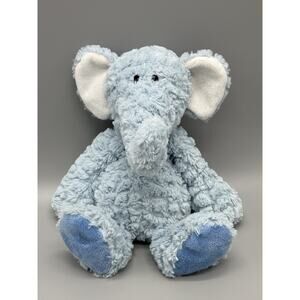 Demdaco Nat & Jules Blue Elephant Plush 12” Soft Stuffed Animal